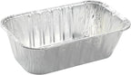 (50 Pack) 1Lb mini Loaf Pans Heavy Duty Disposable Aluminum Foil Bread Tins Standard Size 6" X 3.5" X 2.5" Oven Safe Sturdy Small Bread Tin Pans 1 Pound Loaf Pans