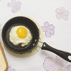 Mini Egg Frying Pan 4.7-Inch 3Pcs, Non-stick One Egg Frying Pan with Bakelite Handle, Cast-Iron Pot Designed for Eggs and Pancakes, All Stoves are Compatible - Non Toxic