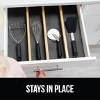 GORILLA GRIP powerGRIP Drawer Shelf and Cabinet Liner, Thick Strong Hold, Non-Adhesive Liners Protect Kitchen Cabinets and Cupboard, Bathroom Drawers, Easy Install, Breathable Mat, 17.5" x30' Charcoal