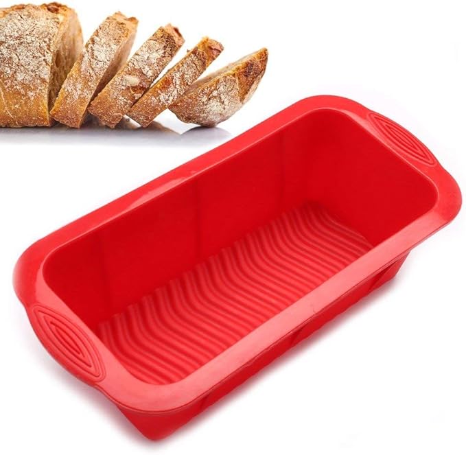 Set of Two Nonstick Loaf Pan For Homemade Bread Making,Soap, Fudge, Meatloaf and more (2 Pack Bread Mold)