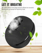 FERYES 2 PCS Makeup Sponge Holder – Shatterproof Eco-Friendly Silicone Beauty Make Up Blender Case for Travel - Black