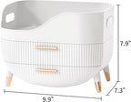 Pajiriona Makeup Organizer with Drawers,Skincare Organizer for Vanity,Storage Box with Handle,Large Cosmetic Display case for Dresser, Bathroom Countertop