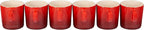 Le Creuset Stoneware Set of 6 London Mugs, 12 oz. Each, Cerise