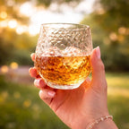 Oojami 48 Pack Plastic Champagne Flutes Disposable Stemless, 24 x 9oz Flutes & 24 x 12oz Cups, Mimosa Glasses Ribbed Ripple BPA-Free Shatterproof for Weddings Parties Events, (Hammered Diamond Clear)