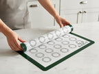 Silicone Baking Mats Set – 3 Pcs, Non-Stick Reusable, Parchment-Free Oven liners (18" x 13" + 15" x 10")