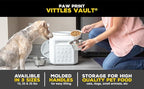 Vittles Vault Traditional Pet Food Storage Container For Dog Kibbles/Bird Seed/Oatmeal/Rice/Flour/Cereal, BPA Free Plastic, Sealed Airtight For Cat Food, Up To 35 lb, Made in USA, With Scoop, Gray