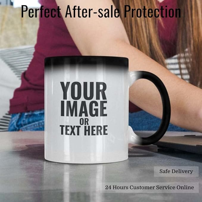 TANGLONG Color Changing Coffee Mugs 11oz Sublimation Mugs Magic Mug Heat Sensitive Coffee Mugs Tazas Magicas Para Sublimacion Set of 12