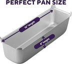 Wilton Long 16 x 4 in Aluminum Loaf Pan, Oversized Bakeware for Pound Cakes & More, Durable, Even Heating, Rust-Resistant, Professional Quality, Packaging May Vary