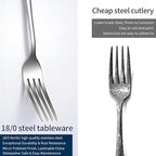 GPY 36-Piece Silverware Set with Steak Knives, Nickel Free 18/0 Stainless Steel Flatware Set Service for 6, Heavy Duty Eating Utensils with Mirror Polish, Dishwasher Safe for Home Kitchen & Restaurant