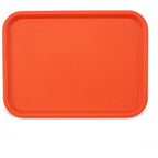 Carlisle FoodService Products CT121624 Café Standard Cafeteria / Fast Food Tray, 12" x 16", Orange