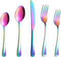 30 Piece Silverware Set, Flatware Cutlery Set for 6, 18/0 Stainless Steel Silverware, Durable Home Kitchen Eating Tableware Set,Restaurant, Wedding, Party,Dishwasher Safe