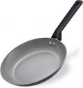 8 Inch Nonstick Frying Pan Skillet, Ceramic Frying Pan, Non Toxic Healthy Ceramic Coating, Suitable for All Stovetops, PTFE PFOA PFOS Free, Black