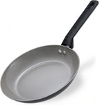 8 Inch Nonstick Frying Pan Skillet, Ceramic Frying Pan, Non Toxic Healthy Ceramic Coating, Suitable for All Stovetops, PTFE PFOA PFOS Free, Black