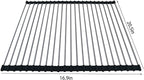 Ahyuan Roll up Dish Drying Rack Over The Sink Kitchen Roll up Sink Drying Rack Portable Dish Drainer Foldable Dish Drying Rack (Black, 20.5''X16.9'')