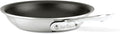 All-Clad D5 8 Inch Brushed Stainless Steel Pro Non Stick Frying pan, 5-Ply Stainless Steel Pan, Induction, Oven Broiler Safe 500F Skillet, Professional Cookware, Silver