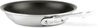 All-Clad D5 8 Inch Brushed Stainless Steel Pro Non Stick Frying pan, 5-Ply Stainless Steel Pan, Induction, Oven Broiler Safe 500F Skillet, Professional Cookware, Silver