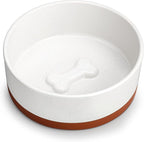 MALACASA Dog Bowls, Ceramic Dog Food and Water Bowls for Medium Size Dogs, 3.5 Cups Capacity Pet Bowl for Medium Dogs (M-3.5 Cups)