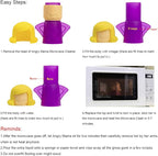 Angry Mom Microwave Cleaner, Mad Mama Microwave Steam Cleaner, Just Add Vinegar and Water, Easily Cleans the Crud in Minutes (Purple)