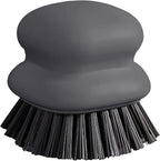 Dish Brush with Handle, Kitchen Scrub Brushes for Cleaning, Dish Scrubber with Nylon bristles for Sink, Pots, Pans(1Pack Grey Nylon bristles)