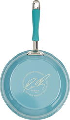 Rachael Ray Cook + Create Nonstick Frying Pan/Skillet, 8.5 Inch, Agave Blue