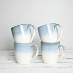 Bosmarlin Ceramic Coffee Mug Set of 4, 17 Oz, 4 Colors to Choose, Tea Cups, Dishwasher and Microwave Safe, Reactive Glaze (Blue)