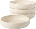 Bloomhouse - Two Time Oprah's Favorite Things Winner - Corsica Clay 4-Piece Meal and Pasta Bowl Set – Sea Salt White Stoneware for Dinner, Serving & Everyday Use