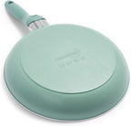 GreenPan Rio Healthy Ceramic Nonstick 8" and 10" Frying Pan Skillet Set, PFAS-Free, Dishwasher Safe, Turquoise