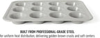Calphalon Legacy 12 Cup Nonstick PFA Free Cupcake Muffin Pan - Taupe