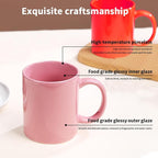 Evanda Coffee Mugs Set of 6 Pieces 12oz, Ceramic Cups with Handle for Latte, Hot Tea, Cappuccino, Mocha, Cocoa, Milk, Dishwasher Safe, Mutil Colors