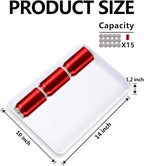YOUBET 4 PCS Plastic Serving Trays - White Trays for Serving Food - Super Strong Disposable Platters, Heavy Duty Plastic Trays for BBQ, Picnic, Party, Wedding