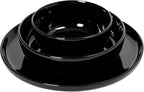 Gibson Home Oslo 12-Piece Porcelain Chip and Scratch Resistant Dinnerware Set, Service for 4 – Black Plates and Bowls, Microwave & Dishwasher Safe