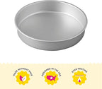 Wilton 10 Inch Round Cake Pan, Even Heating Aluminum Bakeware, Made without PFAS, Packaging May Vary