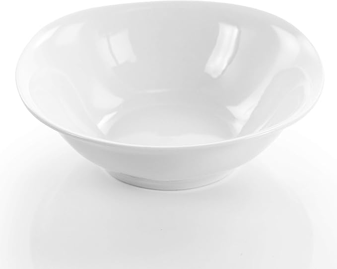 Elama Bishop 16 Piece White Porcelain Dinnerware Set