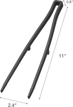 Yamazaki Home Tower Silicone Kitchen Utensils, Black - Tweezer - Silicone