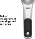 OXO Good Grips 4 Piece Stainless Steel Measuring Spoons with Magnetic Snaps, (Pack of 2)