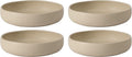 Bloomhouse - Two Time Oprah's Favorite Things Winner - Corsica Clay 4-Piece Meal and Pasta Bowl Set – Cappuccino Cream Stoneware for Dinner, Serving & Everyday Use