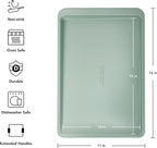 KitchenAid Nonstick Swiss Engineered Aluminized Steel Cookie Slider, Dishwasher Safe, 10 x 15 Inch, Cardamom