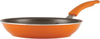 Rachael Ray Cook + Create Nonstick Cookware Frying Pan/Skillet, Fry Pan, 10 Inch - Orange