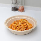 bloomoon 100 Pack 32 oz Large Round Paper Bowls for Salad, Pasta, Burrito, Lunch and Snack, Heavy Duty 32 oz Disposable Bowls for Party and Catering