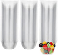 MOACOCK 100 Pack Small Clear Plastic Bowls, 8oz Hard Disposable Salad Bowls, Disposable Bowl for Party Serving, Ice Creams, Desserts, Catering, Special Events