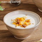Ceramic Small Bowls Set 4-Piece, 12 OZ Farmhouse Vintage Ramekins Bowl for Salad Dessert Yogurt Dipping, 4.7 In Porcelain Bowl Microwave Dishwasher Safe, Misty White Christmas Gift
