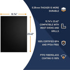 Meegoo Oven Liners for Bottom of Oven - 4 Pack Large Non Stick Oven Liners, Oven Mat For Bottom of Electric Oven and Gas Oven, BPA and PFOA Free, 15.74"x 23.62"