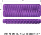 MicoYang Silicone Dish Drying Mat for Multiple Usage,Easy clean,Eco-friendly,Heat-resistant Silicone Mat for Kitchen Counter,Sink,Bar,Bottle,or Cup Purple M 17 inches x 6 inches