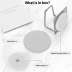 Magnetic Sponge Holder for Kitchen Sink,1 Pcs Strong Magnetic Stainless Steel Rack Stand, Kitchen Accessories, Dish Sponge Organizer, Scrubber Caddy, with Extra Magnets and Metal Plates