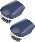 ROSEOK Potato Scrubber and Veggie Brush, Self-Standing Kitchen Brush for Fruit and Vegetable Cleaning, Navy Blue, 2 Pack