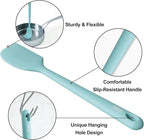 Redfly Silicone Spatula Set, 5 Piece Food Grade Silicone Cooking Utensils Set, Rubber Spatula Heat Resistant Nonstick for Baking, Cooking, Kitchen Utensils Dishwasher Safe Green