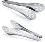 MSY BIGSUNNY 9 inch Buffet Tongs, Set of 2 Stainless Steel Food Serving Tongs