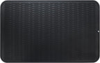MicoYang Silicone Dish Drying Mat for Multiple Usage,Easy clean,Eco-friendly,Heat-resistant Silicone Mat for Kitchen Counter or Sink,Refrigerator or Drawer Liner Black 3XL 28 inches x 18 inches