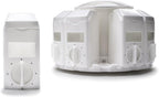 KitchenArt Spice Rack, Select-A-Spice Auto-Measure Rotating Spice Rack, White, 12 Compartments