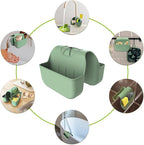 Hanging Silicone Sponge Holder for Kitchen Sink, Green